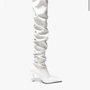 White Proenza Shouler Over The Knww Boots